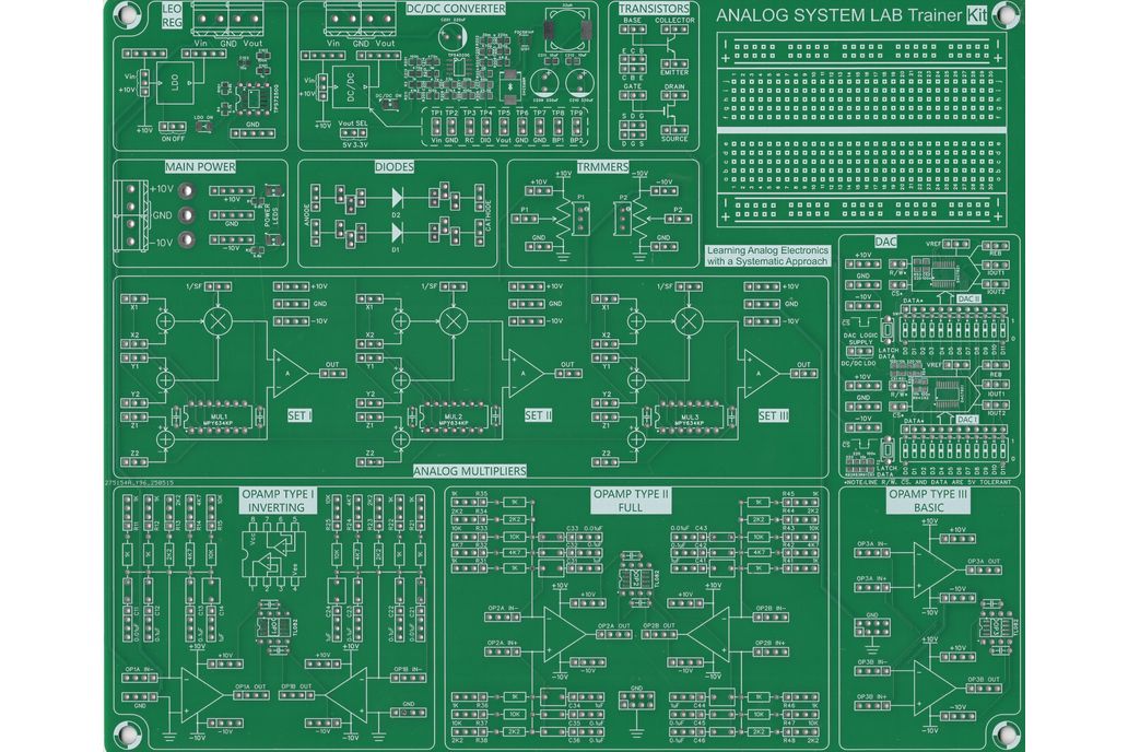 Analog Learning System Lab Kit(only PCB)