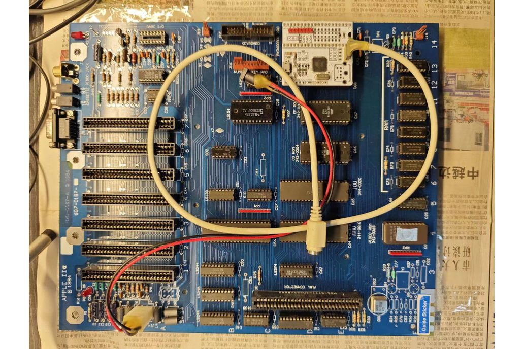 Apple IIe Enhanced Reproduction Motherboard 64K